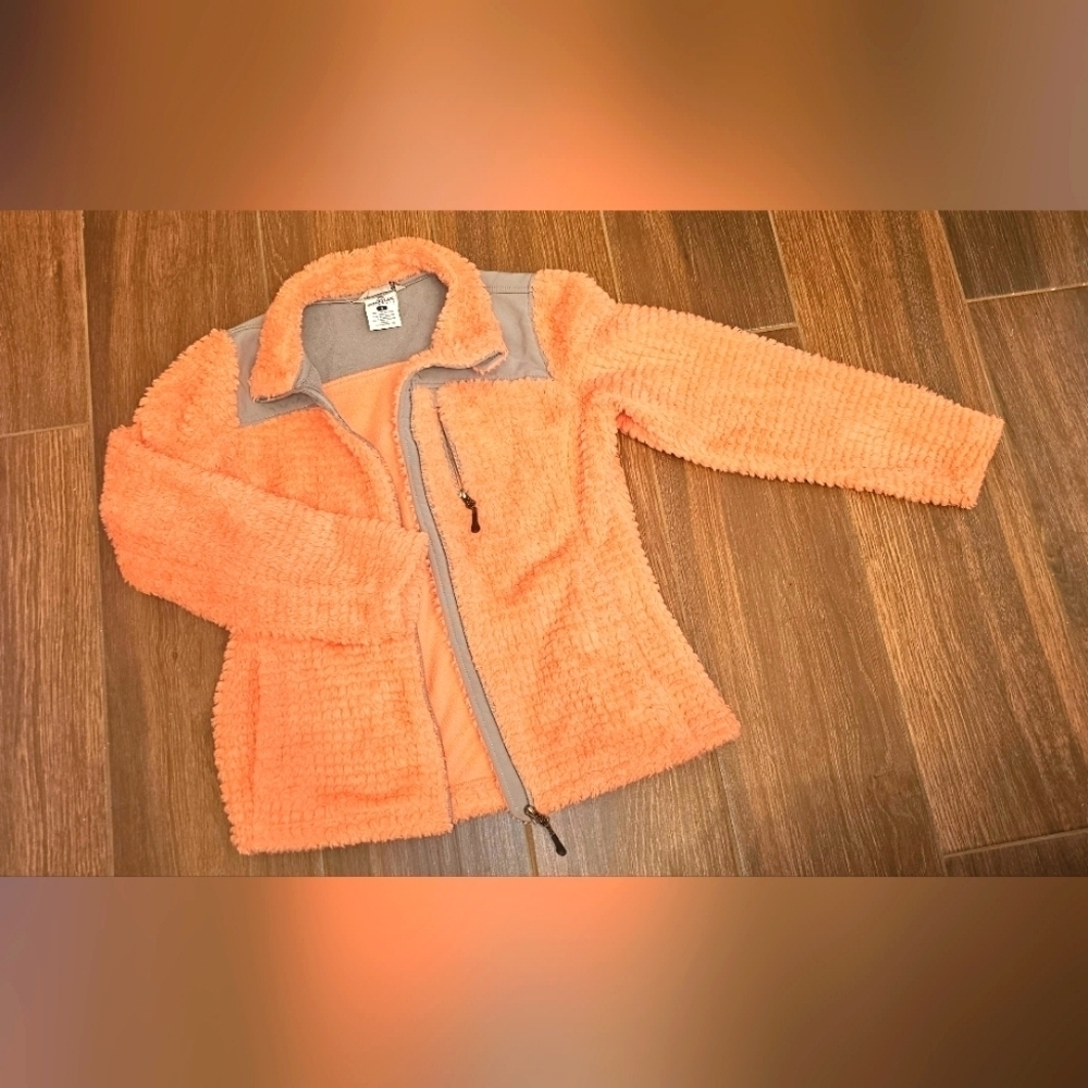 MAGELLAN SZ SMALL CORAL PEACH 🍑 FLEECE PULLOVER SWEATER